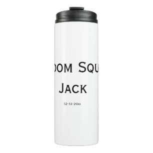 gepersonaliseerd eenvoudig monogram voeg uw naam t thermosbeker