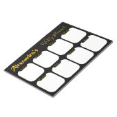 Gepersonaliseerd eenvoudig notitieblok voor wekeli (Schuin)