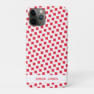 Gepersonaliseerd eenvoudig patroon Rode Kruis Medi Case-Mate iPhone Case