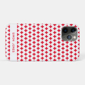 Gepersonaliseerd eenvoudig patroon Rode Kruis Medi Case-Mate iPhone Case (Achterkant (horizontaal))