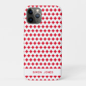 Gepersonaliseerd eenvoudig patroon Rode Kruis Medi Case-Mate iPhone Case (Achterkant)