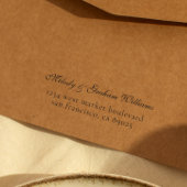 Gepersonaliseerd eenvoudig script retouradres  zelfinktende stempel