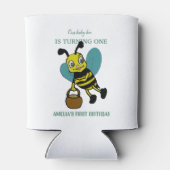 Gepersonaliseerd eerste geboortejaar 1e verjaardag blikjeskoeler (Achterkant)