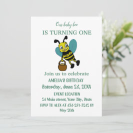 Gepersonaliseerd eerste geboortejaar 1e verjaardag kaart