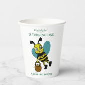 Gepersonaliseerd eerste geboortejaar 1e verjaardag papieren bekers (Voorkant)