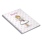 Gepersonaliseerd Eerste Heilige Communie notitiebo Notitieboek (Rechterzijde)