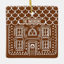 Gepersonaliseerd eerste huis peperkoek Kerstmis