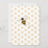 Gepersonaliseerd eerste verjaardag honingbijen en kaart (Achterkant)