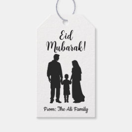 Gepersonaliseerd Eid Mubarak Gift Labels - Familie Cadeaulabel