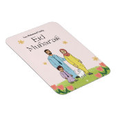Gepersonaliseerd Eid Mubarak Moslim Familie & Huis Magneet (Rechterzijde)