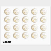 Gepersonaliseerd Eid Mubarak Moslim modern Ronde Sticker (Vel)