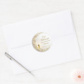 Gepersonaliseerd Eid Mubarak Moslim modern Ronde Sticker (Envelop)