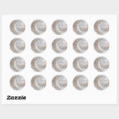 Gepersonaliseerd Eid Mubarak Moslim modern Ronde Sticker (Vel)