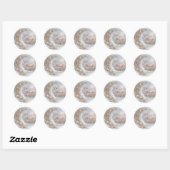 Gepersonaliseerd Eid Mubarak Moslim modern Ronde Sticker (Vel)