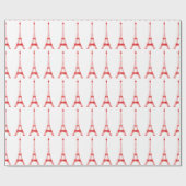 Gepersonaliseerd Eiffel Tower Paris Cadeaupapier (Vlak)