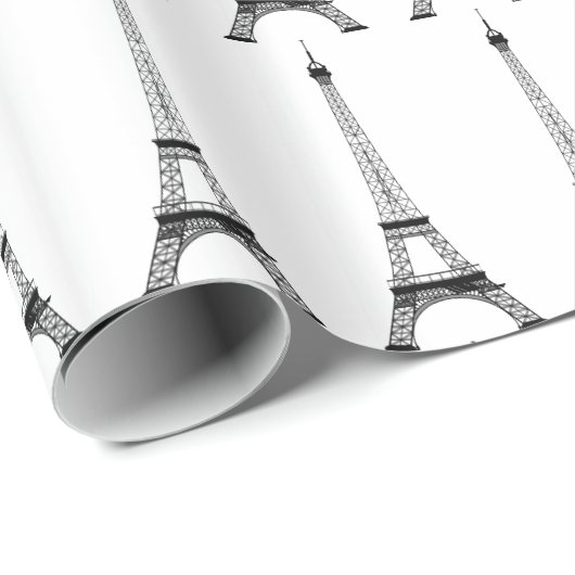 Gepersonaliseerd Eiffel Tower Paris Cadeaupapier (Rol Hoek)