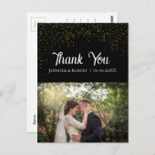Gepersonaliseerd eigen foto bruiloft Dank u Briefkaart (Voorkant / Achterkant)