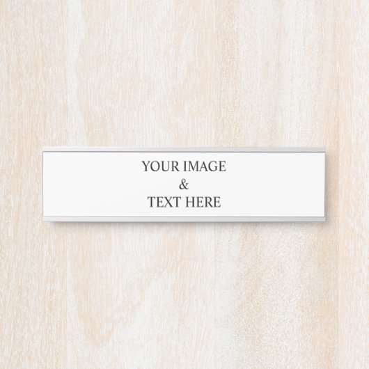 Gepersonaliseerd Eigen Foto & Tekst Aanpassen Deurbordje (Voorkant)