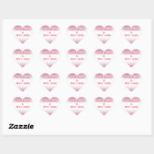 Gepersonaliseerd Eigen Foto & Tekst Aanpassen Hart Sticker (Vel)