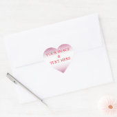 Gepersonaliseerd Eigen Foto & Tekst Aanpassen Hart Sticker (Envelop)