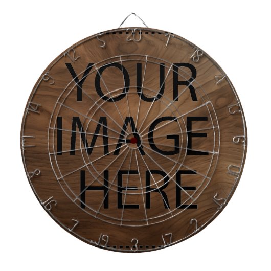 Gepersonaliseerd Eigen Foto & Tekst Dartbord (Voorkant)
