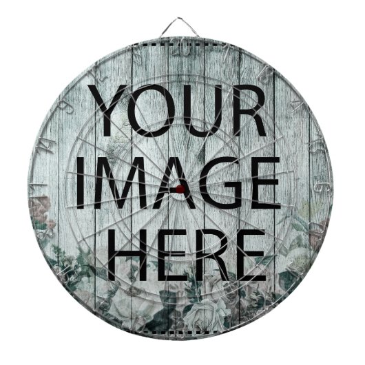 Gepersonaliseerd Eigen Foto & Tekst Dartbord (Voorkant)