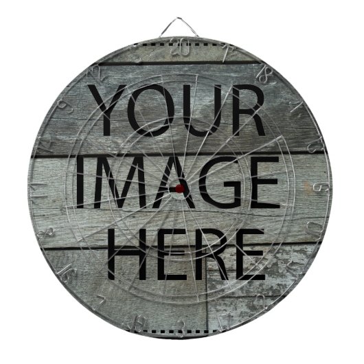 Gepersonaliseerd Eigen Foto & Tekst Dartbord (Voorkant)