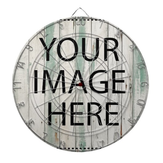Gepersonaliseerd Eigen Foto & Tekst Dartbord (Voorkant)