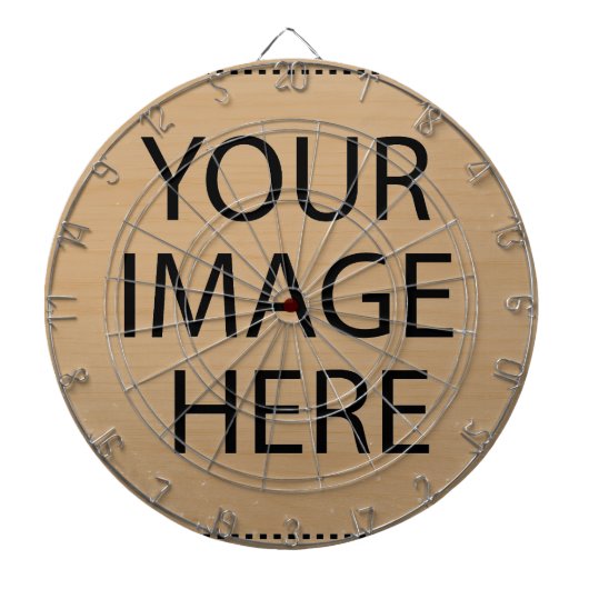 Gepersonaliseerd Eigen Foto & Tekst Dartbord (Voorkant)