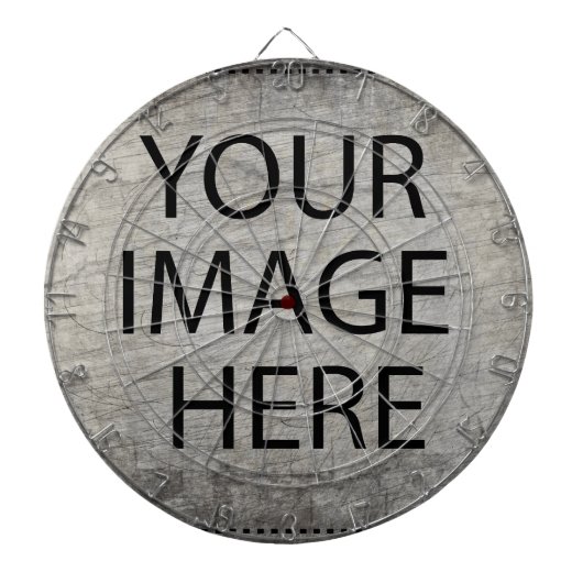 Gepersonaliseerd Eigen Foto & Tekst Dartbord (Voorkant)