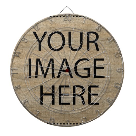 Gepersonaliseerd Eigen Foto & Tekst Dartbord (Voorkant)