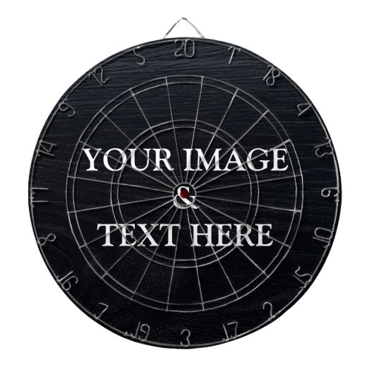 Gepersonaliseerd Eigen Foto & Tekst Dartbord (Voorkant)