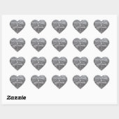 Gepersonaliseerd Eigen Foto & Tekst Hart Sticker (Vel)