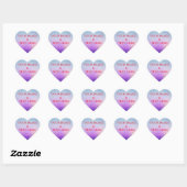 Gepersonaliseerd Eigen Foto & Tekst Hart Sticker (Vel)