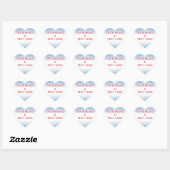 Gepersonaliseerd Eigen Foto & Tekst Hart Sticker (Vel)