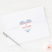 Gepersonaliseerd Eigen Foto & Tekst Hart Sticker (Envelop)