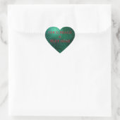 Gepersonaliseerd Eigen Foto & Tekst Hart Sticker (Tas)