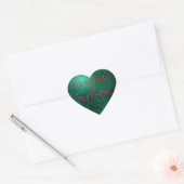 Gepersonaliseerd Eigen Foto & Tekst Hart Sticker (Envelop)
