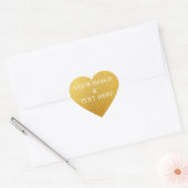Gepersonaliseerd Eigen Foto & Tekst Hart Sticker (Envelop)