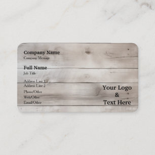 Gepersonaliseerd Eigen Logo & Tekst Visitekaartje