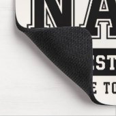 Gepersonaliseerd eigendom van naam – Varsity stijl Muismat (Hoek)