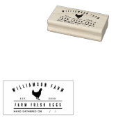 Gepersonaliseerd eikarton rustiek familie Boerderi Rubberstempel (Gestempeld)