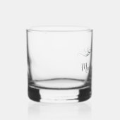 Gepersonaliseerd Elegant 20ste bruiloft Jubileum G Whisky Glas (Rechts)