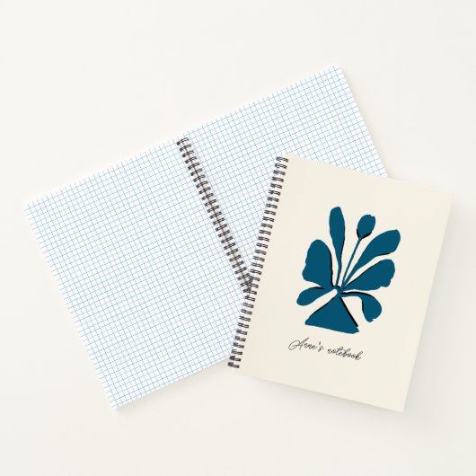 Gepersonaliseerd Elegant Bloom Notitieboek (Binnen)