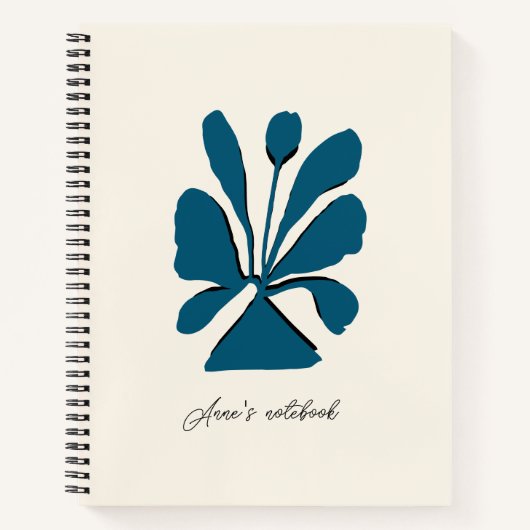 Gepersonaliseerd Elegant Bloom Notitieboek (Voorkant)