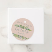 Gepersonaliseerd Elegant Botanisch Baby shower Bedankjes Labels (In situ)