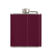 Gepersonaliseerd Elegant Bourgondisch Monogram en  Heupfles (Achterkant)
