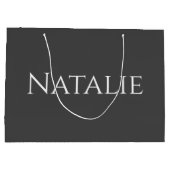 Gepersonaliseerd Elegant Bridal Party Groomsman Br Groot Cadeauzakje (Achterkant)