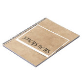 Gepersonaliseerd Elegant Brown Notitieboek (Linkerzijde)