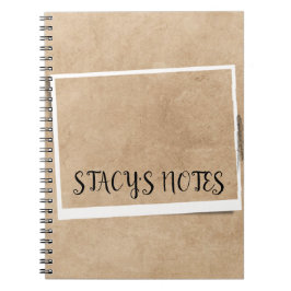 Gepersonaliseerd  Elegant Brown Notitieboek